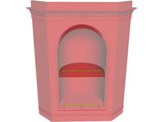 Corner Art Niche 3D Model preview