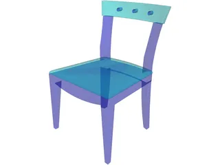 Desk Chair 3D Model preview