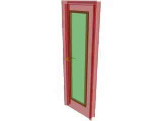 Passage Door 3D Model preview