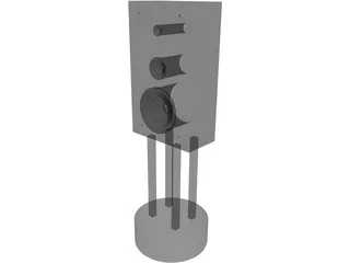 Speaker 3D Model preview