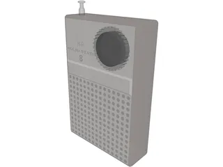 Transistor Radio 3D Model preview