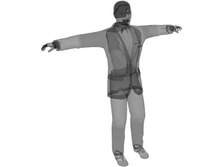 Business Man 3D Model preview
