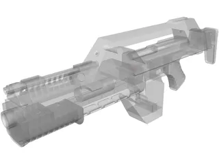 Machine Gun 3D Model preview