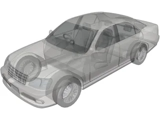 Toyota Crown (2001) 3D Model preview