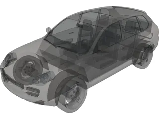 Porsche Cayenne S (2004) 3D Model preview