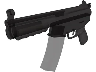 MP5 3D Model preview