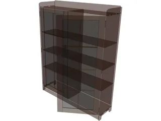 Mission Style Bookcase 3D Model preview