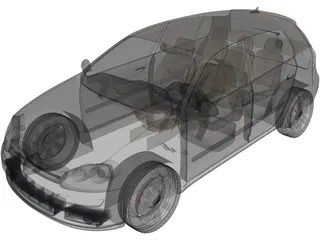 Volkswagen Golf V 3D Model preview