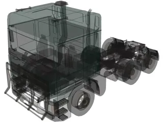 Man Truck 3D Model preview