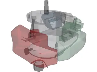 Lawn Mower Engine 3D Model preview