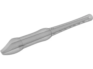 Blockflute 3D Model preview