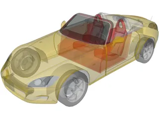 Honda S2000 3D Model preview