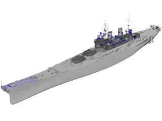 HMS Temeraire 3D Model preview