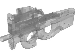 P-90P 3D Model preview
