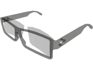 Gucci Glasses 3D Model preview