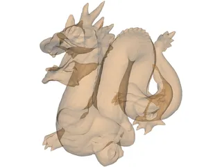 Golden Dragon 3D Model preview