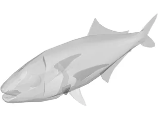 Full Fish 3D Model preview
