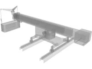 Window Crane (Large) 3D Model preview