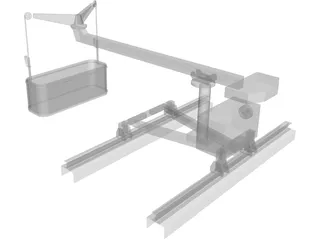 Window Crane (Small) 3D Model preview