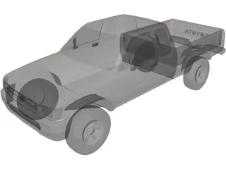 Toyota HiLux UTE 3D Model preview