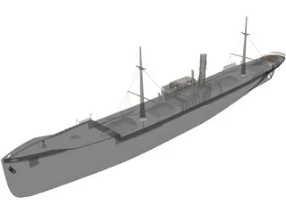 Freight Ship 3D Model preview