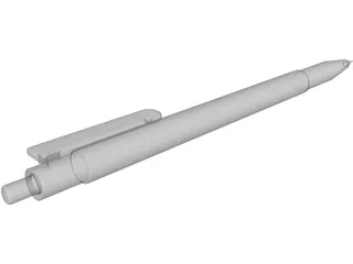Ball Point Pen 3D Model preview