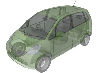 Nissan Moco (2002) 3D Model preview