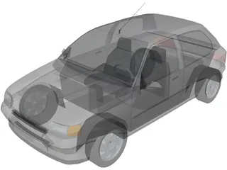 Renault Clio 3D Model preview