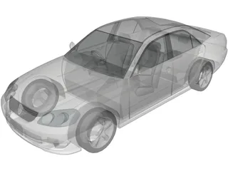 Toyota Mark II (2000) 3D Model preview