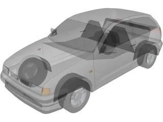 Seat Ibiza 3D Model preview