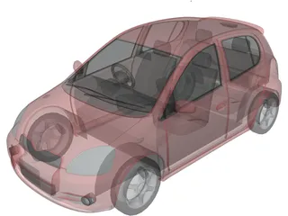 Toyota Yaris 3D Model preview