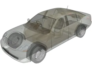 Lexus LS430 (2003) 3D Model preview