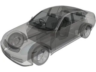 Nissan Skyline V35 Sedan 3D Model preview