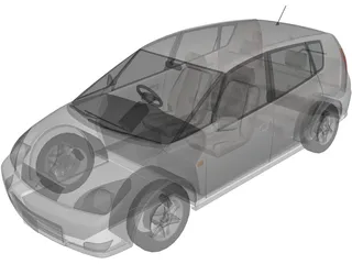 Toyota Opa (2000) 3D Model preview