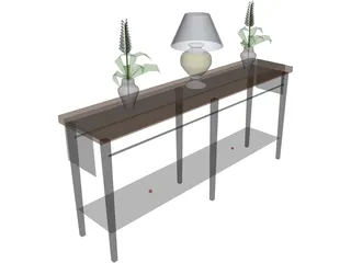 Console Table 3D Model preview