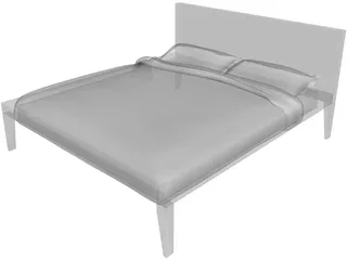 Alicudi Bed 3D Model preview