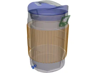 Drink Cooler 3D Model preview