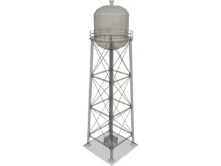 Water Tower 3D Model preview