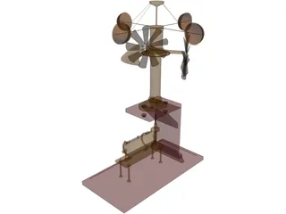 Anemometer 3D Model preview