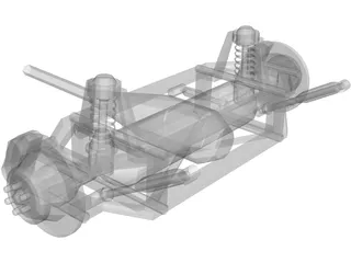 Rear Suspension 3D Model preview
