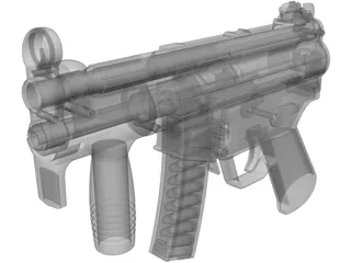 Heckler&Koch MP5K 3D Model preview