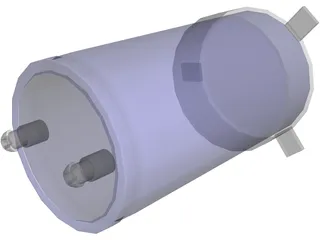 High Voltage Capacitor 3D Model preview