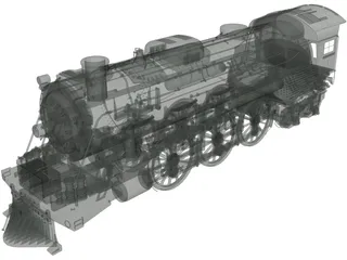 Train 3D Model preview