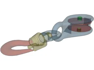 Crane Hook Small 3D Model preview