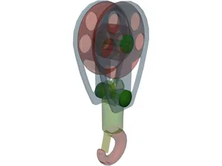Crane Hook Medium 3D Model preview
