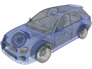 Subaru Impreza WRX Sport Wagon 3D Model preview