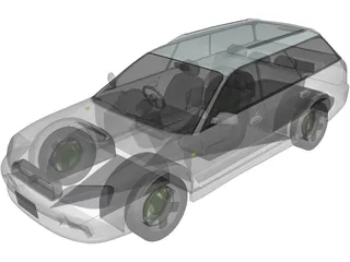 Subaru Legacy (1998) 3D Model preview