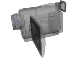 Hurst Video Camera 3D Model preview