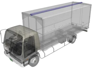Isuzu Forward V 3D Model preview