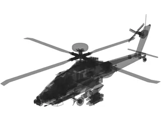 Boeing AH-64D Apache Longbow [+Pilots] 3D Model preview